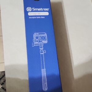 Blue Monopod Selfie Stick for Cameras